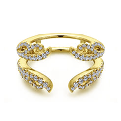 14K Yellow Gold Diamond Ring Enhancer