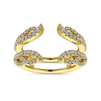 14K Yellow Gold Diamond Ring Enhancer