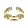 Enhancer Wedding Ring in 14k Yellow Gold with Round Natural Diamond at Gabriel & Co.