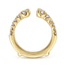 Enhancer Wedding Ring in 14k Yellow Gold with Round Natural Diamond at Gabriel & Co.