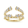 Enhancer Wedding Ring in 14k Yellow Gold with Round Natural Diamond at Gabriel & Co.