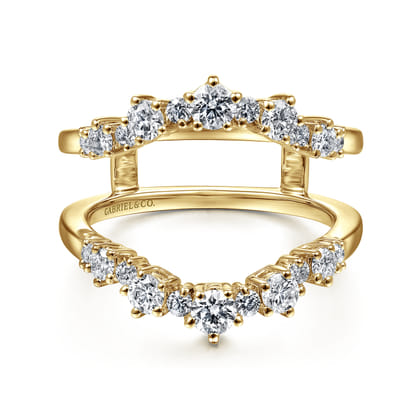 14K Yellow Gold Diamond Ring Enhancer