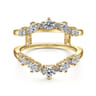 Enhancer Wedding Ring in 14k Yellow Gold with Round Natural Diamond at Gabriel & Co.