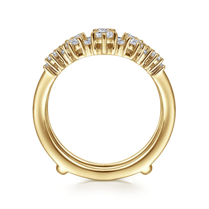 14K Yellow Gold Diamond Ring Enhancer