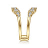 Enhancer Wedding Ring in 14k Yellow Gold with Round Natural Diamond at Gabriel & Co.
