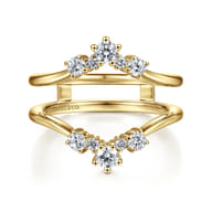 14K Yellow Gold Diamond Ring Enhancer