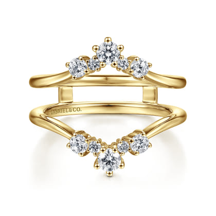 14K Yellow Gold Diamond Ring Enhancer