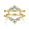 Enhancer Wedding Ring in 14k Yellow Gold with Round Natural Diamond at Gabriel & Co.