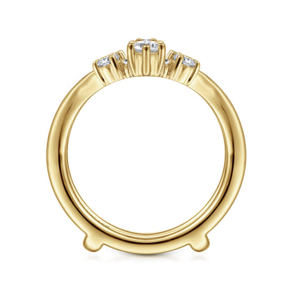 14K Yellow Gold Diamond Ring Enhancer