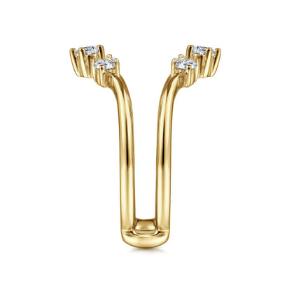 14K Yellow Gold Diamond Ring Enhancer