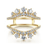 Enhancer Wedding Ring in 14k Yellow Gold with Round Natural Diamond at Gabriel & Co.