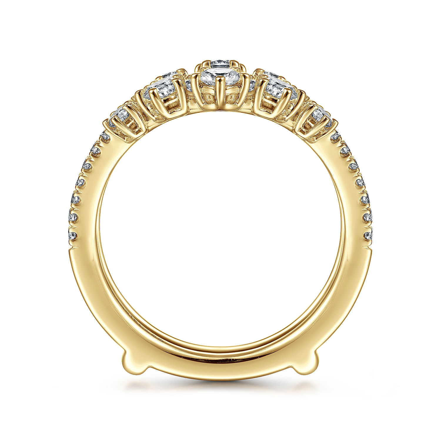 14K Yellow Gold Diamond Ring Enhancer - 1 ct - Shot 2