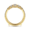 Enhancer Wedding Ring in 14k Yellow Gold with Round Natural Diamond at Gabriel & Co.