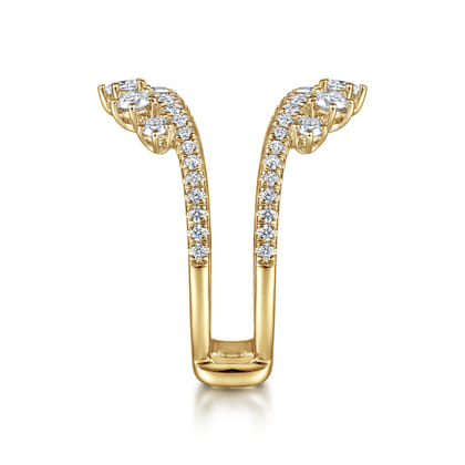14K Yellow Gold Diamond Ring Enhancer