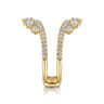 Enhancer Wedding Ring in 14k Yellow Gold with Round Natural Diamond at Gabriel & Co.