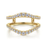 Enhancer Wedding Ring in 14k Yellow Gold with Round Natural Diamond at Gabriel & Co.