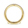 Enhancer Wedding Ring in 14k Yellow Gold with Round Natural Diamond at Gabriel & Co.