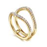 Enhancer Wedding Ring in 14k Yellow Gold with Round Natural Diamond at Gabriel & Co.