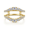 Enhancer Wedding Ring in 14k Yellow Gold with Round Natural Diamond at Gabriel & Co.