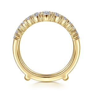 14K Yellow Gold Diamond Ring Enhancer