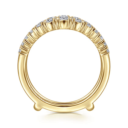 14K Yellow Gold Diamond Ring Enhancer