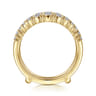 Enhancer Wedding Ring in 14k Yellow Gold with Round Natural Diamond at Gabriel & Co.