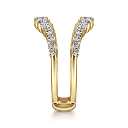 14K Yellow Gold Diamond Ring Enhancer