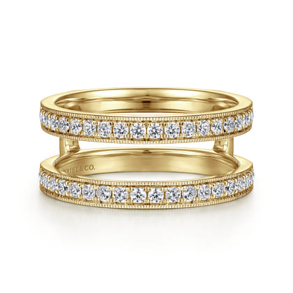 14K Yellow Gold Diamond Ring Enhancer