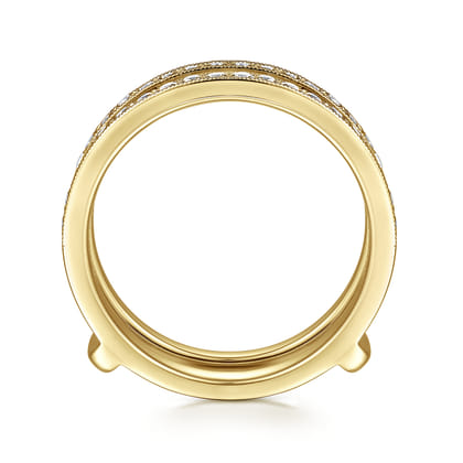 14K Yellow Gold Diamond Ring Enhancer