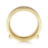 Enhancer Wedding Ring in 14k Yellow Gold with Round Natural Diamond at Gabriel & Co.