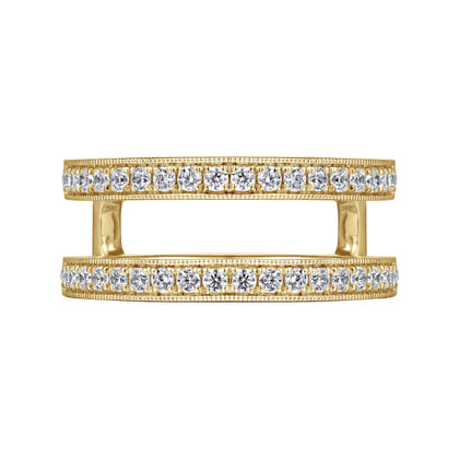 14K Yellow Gold Diamond Ring Enhancer