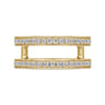 Enhancer Wedding Ring in 14k Yellow Gold with Round Natural Diamond at Gabriel & Co.