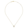 14K Yellow Gold Diamond S Initial Pendant Necklace - 0.08 ct