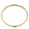 14K Yellow Gold Diamond  Sapphire Bangle - 0.36 ct