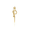 14K Yellow Gold Diamond Snake Pin - 0.25 ct