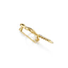 14K Yellow Gold Diamond Snake Pin - 0.25 ct