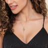 14K Yellow Gold Diamond Spike Bypass Drop Necklace - 0.35 ct