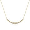 14K Yellow Gold Diamond Squares Necklace - 0.3 ct