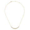 14K Yellow Gold Diamond Squares Necklace - 0.3 ct