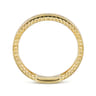 14K Yellow Gold Diamond Stackable Ring 0.04ct-Bujukan - 0.04 ct