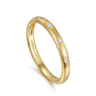 14K Yellow Gold Diamond Stackable Ring 0.04ct - 0.04 ct