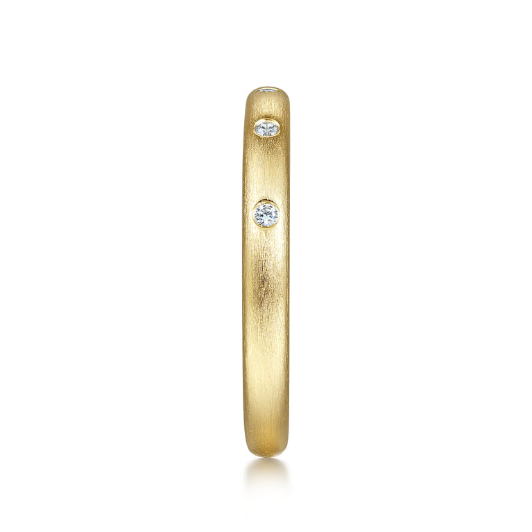 14K Yellow Gold Diamond Stackable Ring 0.04ct - 0.04 ct - Shot 4