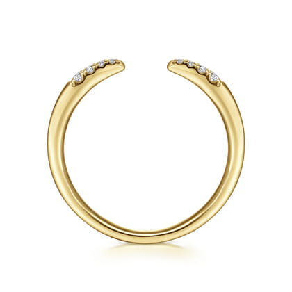 14K Yellow Gold Diamond Stackable Ring 0.05ct