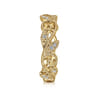 14K Yellow Gold Diamond Stackable Ring 0.09ct - 0.09 ct