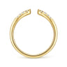 14K Yellow Gold Diamond Stackable Ring 0.1ct - 0.1 ct