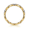 14K Yellow Gold Diamond Stackable Ring 0.21ct - 0.21 ct