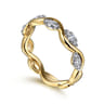 14K Yellow Gold Diamond Stackable Ring 0.21ct - 0.21 ct