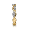 14K Yellow Gold Diamond Stackable Ring 0.21ct - 0.21 ct