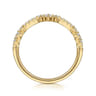 14K Yellow Gold Diamond Stackable Ring 0.24ct - 0.24 ct