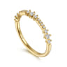 14K Yellow Gold Diamond Stackable Ring 0.24ct - 0.24 ct